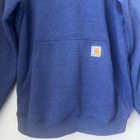 Carhartt Loose Fit Midweight Logo Sleeve Graphic Hooded Sweatshirt Size L - Picture 2 of 10